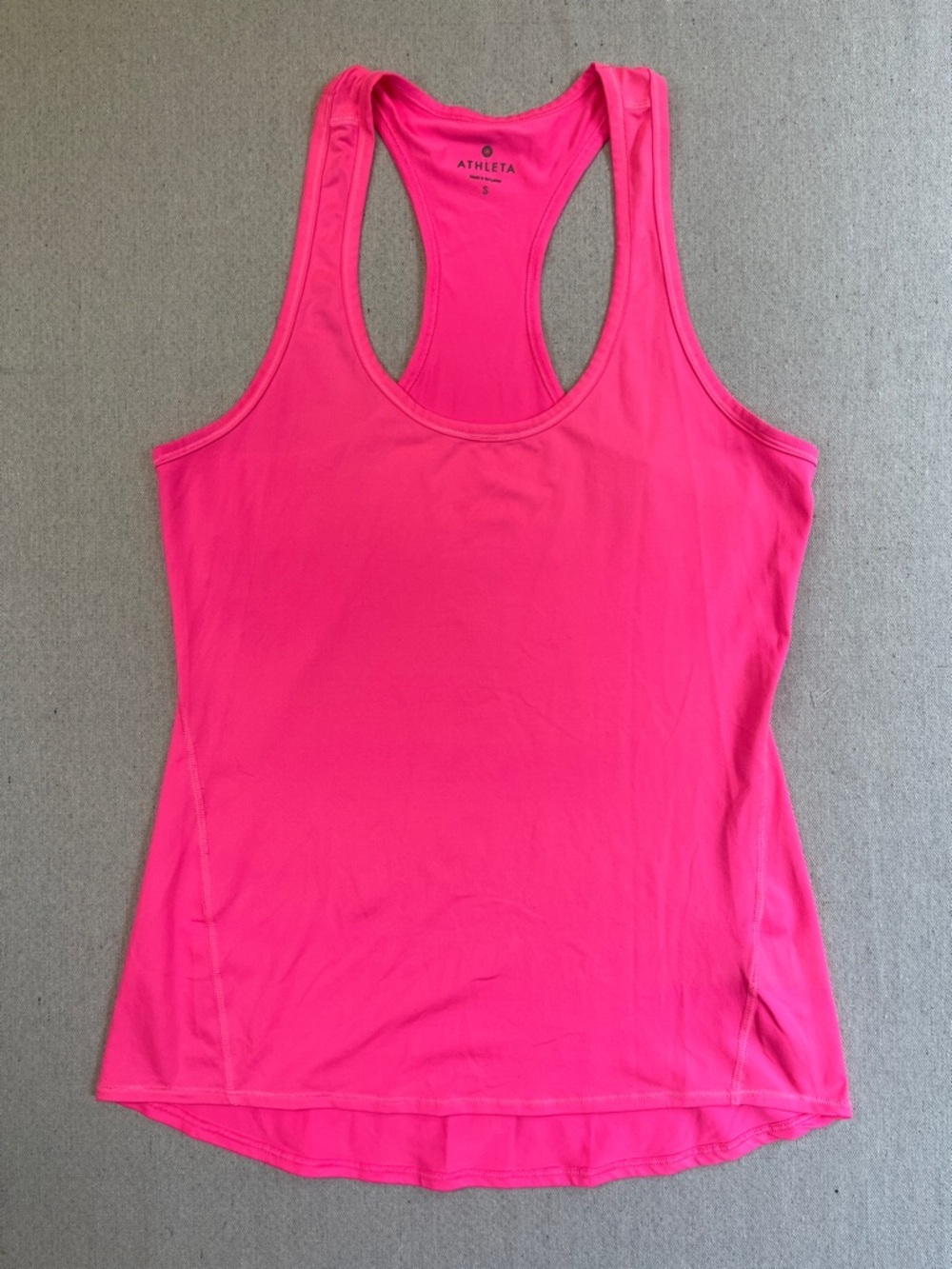 Athleta Neon Pink Racerback Performance Tank